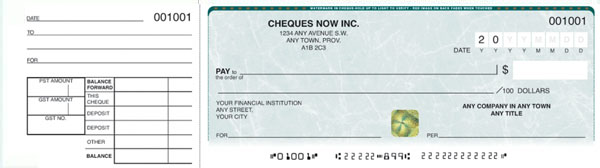 order 1 per page manual cheques
